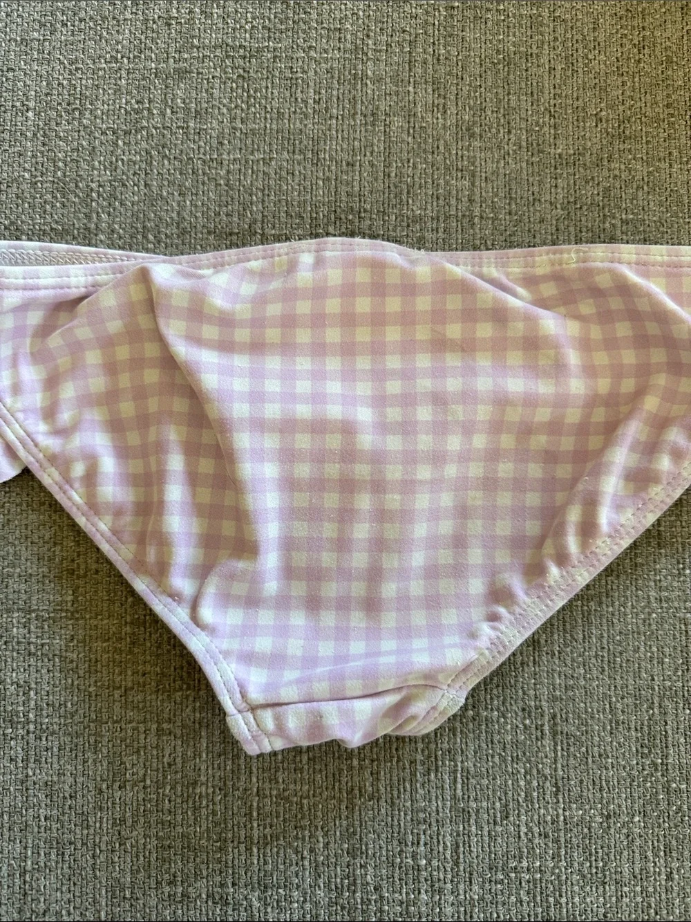 minnow Gingham Girls Bikini